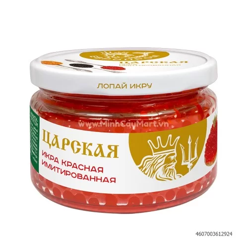 Trứng cá đỏ Tsar Caviar Europrom lọ 220g                                                                                                                                                                                                              