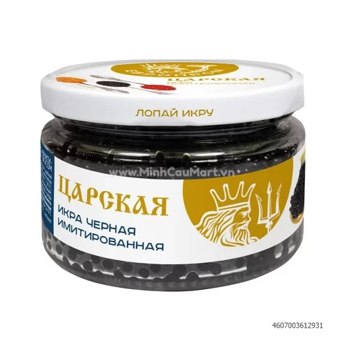 Trứng cá đenTsar Caviar Europrom lọ 220g                                                                                                                                                                                                              