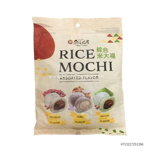 Bánh mochi gạo vị tỔng hỢp Rice tÚi 225g                                                                                                                                                                                                                   Bánh mochi gạo vị tỔng hỢp Rice tÚi 225g