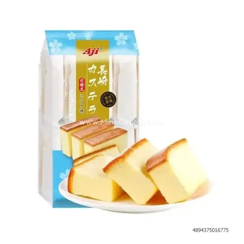 Bánh tươi bông lan Aji xanh 330g Bánh tươi bông lan Aji xanh 330g