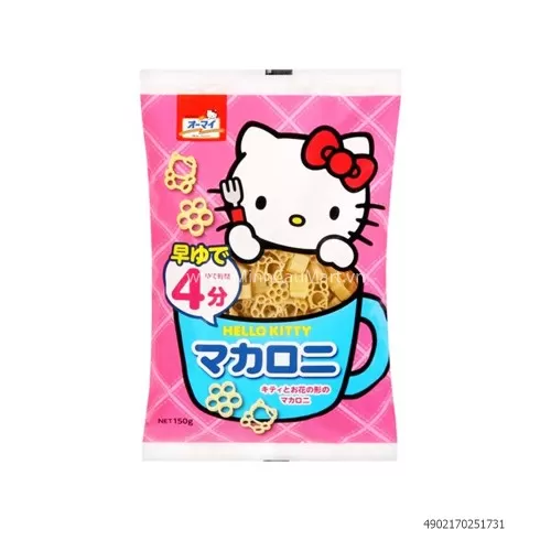 Mì Nui Hình Hoa Và Mèo Hello Kitty Nhật Bản 150g 