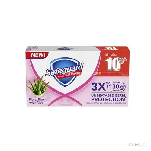 Bánh Xà Bông Safeguard Nha Đam Với Hương Hoa Thơm Ngát 130G x 3 Bánh Xà Bông Safeguard Nha Đam Với Hương Hoa Thơm Ngát 130G x 3