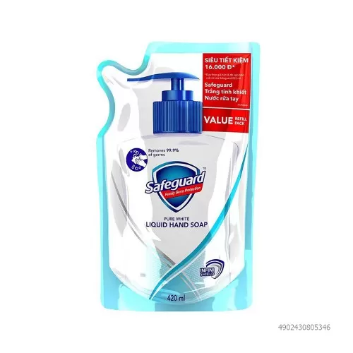 Nước Rửa Tay Safeguard 420ML Màu Xanh