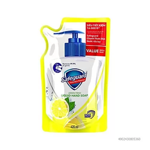 Nước Rửa Tay Safeguard 420ML Màu Vàng