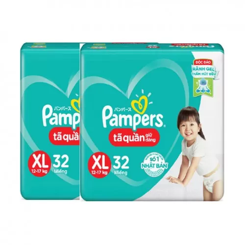 Tã quần Pamper Tk XL32 miếng  Tã quần Pamper Tk XL32 miếng