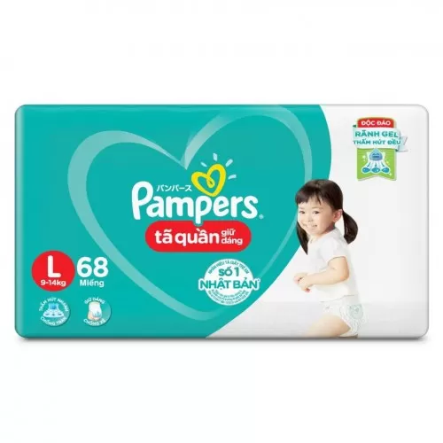Pamper tã quần SJ L68,XL62,XXL56 