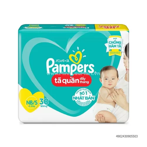 Tã Quần Pampers Size NB/S30 miếng