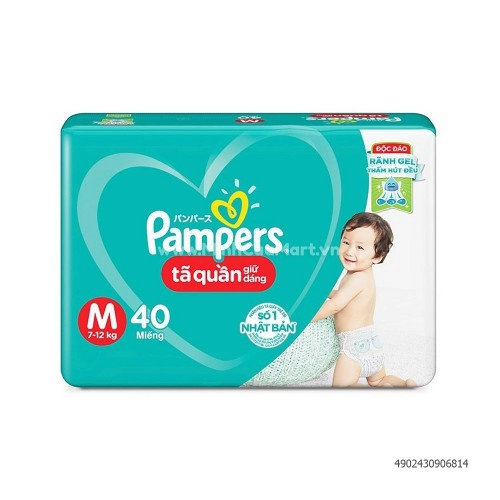 Tã Quần Pampers Size M40 miếng Tã Quần Pampers Size M40 miếng