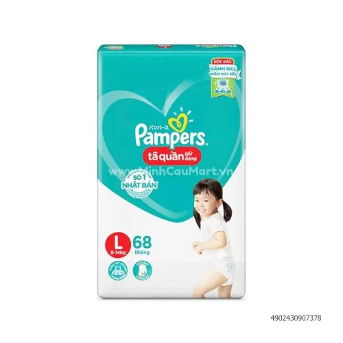 Tã Quần Pampers Size L68 Miếng