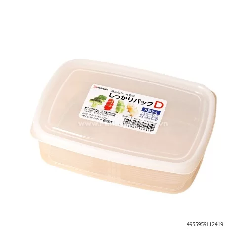 Hộp TP nắp trắng chữ nhật 830ml K124