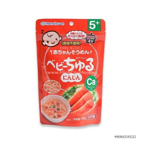 MÌ SOUMEN TÁCH MUỐI BỔ SUNG CANXI BABY CHURU MEIWA VỊ CÀ RỐT