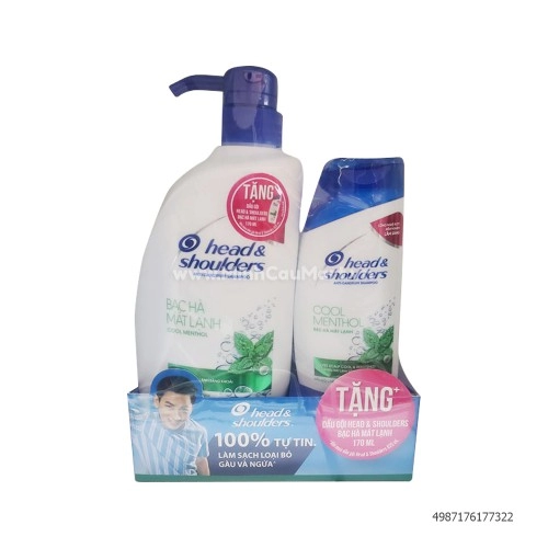 Dầu Gội Head and Shouders Bạc Hà Mát Lạnh 625ml Tặng Dầu xả 170ml