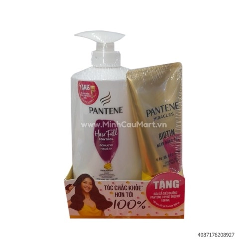 Dầu Gội Patene Ngăn Rụng Tóc 900Gr Tặng Dầu Xả Siêu Dưỡng Pantene 3 Phút Diệu Kỳ 150ML