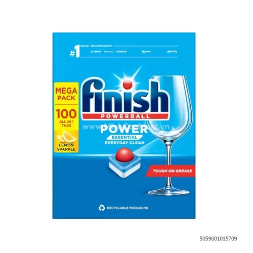 Viên rửa chén chanh Finish Essen 100v                                                                                                                                                                                                                      Viên rửa chén chanh Finish Essen 100v