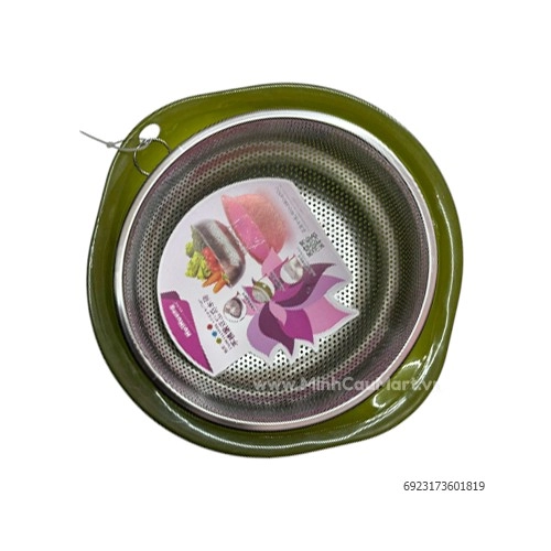 Bộ rá Inoox + chậu nhựa SJ-0181 Bộ rá Inoox + chậu nhựa SJ-0181