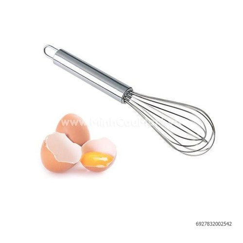 Đánh trứng inox cán tròn trung F-0254 Đánh trứng inox cán tròn trung F-0254