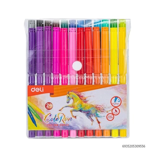 Bút dạ nước 24 màu Deli 10023