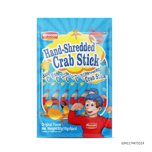 Thanh cua vị thịt nưỚng Reecen 50g                                                                                                                                                                                                                         Thanh cua vị thịt nưỚng Reecen 50g