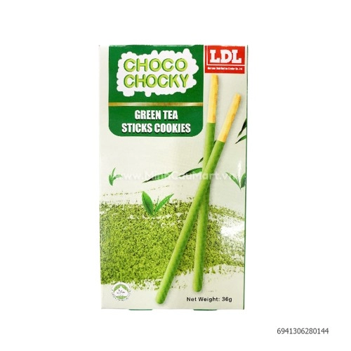 Bánh quy que Choco Chocky Green Tea 36g Bánh quy que Choco Chocky Green Tea 36g