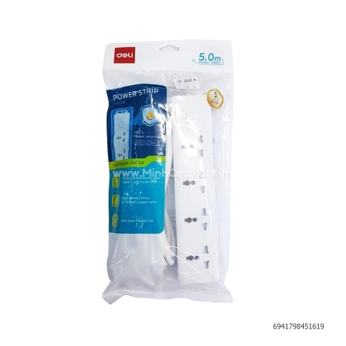 Ổ dây điện Deli ET 404- 5m Ổ dây điện Deli ET 404- 5m