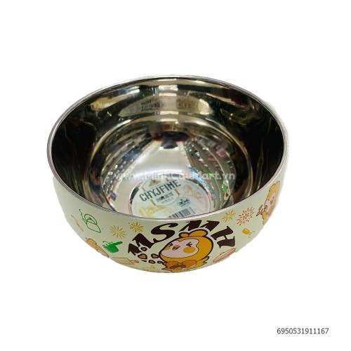 Bát tô inox 304- 14cm in hình TF116 Bát tô inox 304- 14cm in hình TF116