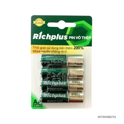 Pin tiểu carbon Richpluss AA R06P MP - 4B                                                                                                                                                                                                                 