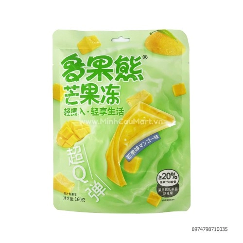 Thạch Fruits Bear vị xoài 160g