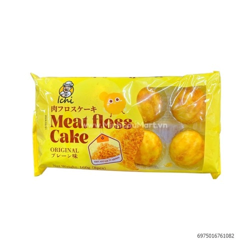 Bánh Bông Lan Ruốc Khay Tròn Ichi 160g Bánh Bông Lan Ruốc Khay Tròn Ichi 160g