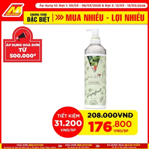 Dầu gội bưởi VALERT Plus 850ml                                                                                                                                                                                                                            