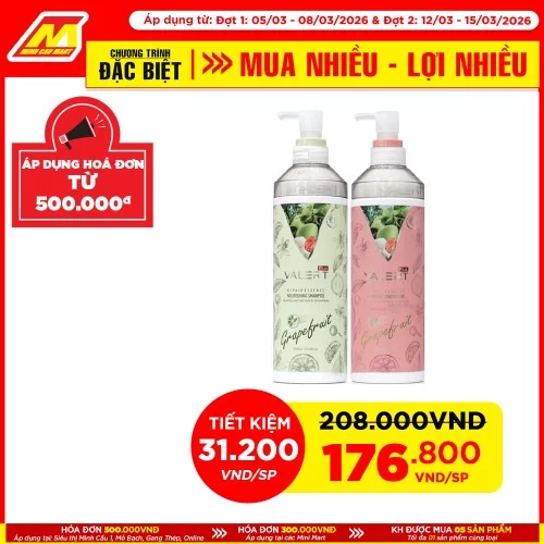 Dầu xả bưởi VALERT Plus 850ml                                                                                                                                                                                                                             