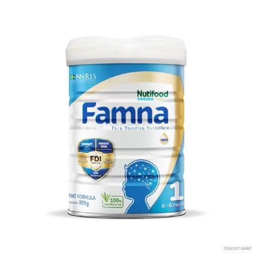 Sữa Bột Famna Nutifood 1 850Gr Từ 0 - 6 Tháng Tuổi