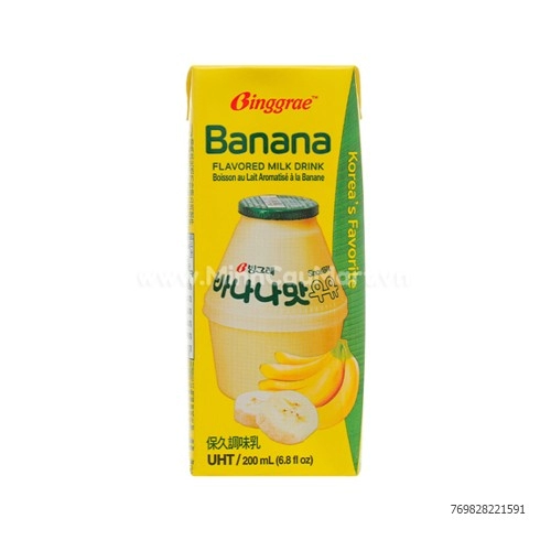 Sữa Tươi Binggrae Vị Chuối 200ml Sữa Tươi Binggrae Vị Chuối 200ml