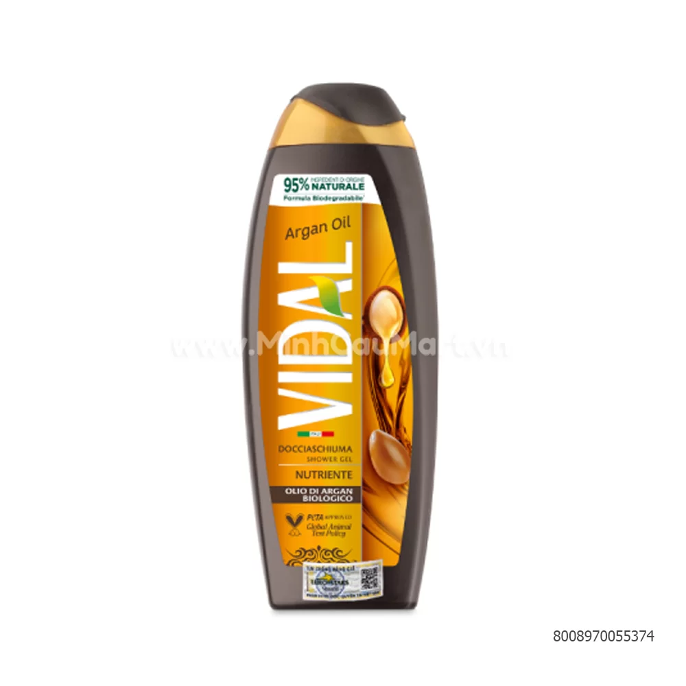 Vidal Sữa Tắm Phục Hồi Tái Tạo Argan 500ml Vidal Sữa Tắm Phục Hồi Tái Tạo Argan 500ml