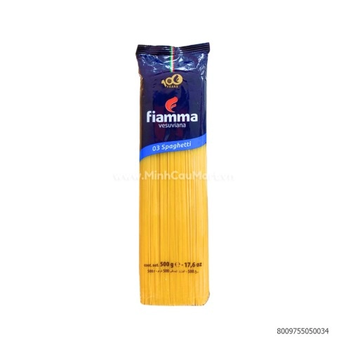 Mì Ý Sợi Tròn Spaghetti 03 Fiamma 500G Mì Ý Sợi Tròn Spaghetti 03 Fiamma 500G