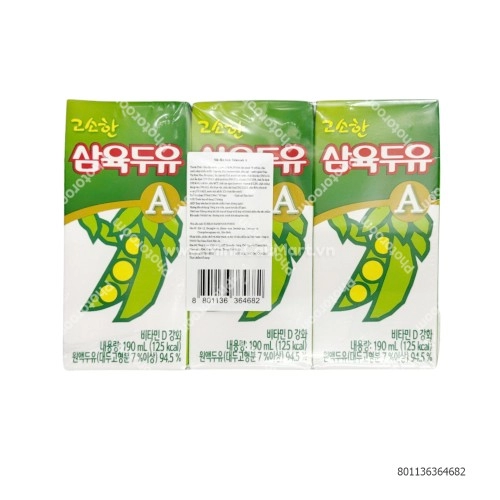 Sữa đậu nành HQ 190ml vỉ 3h