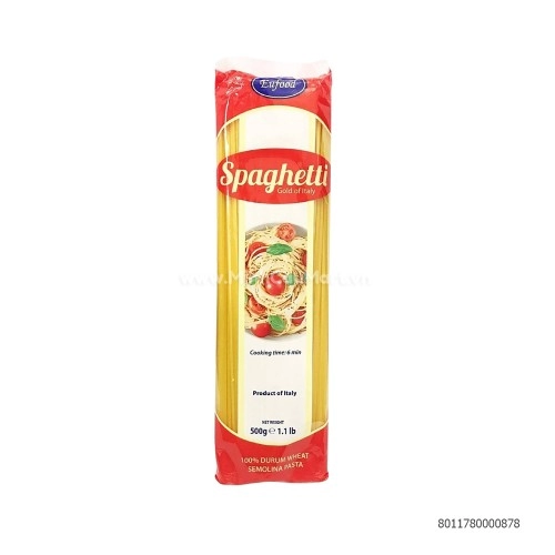 Mì Ý Spaghetty Eufood 500g Mì Ý Spaghetty Eufood 500g
