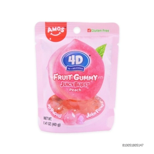 Kẹo dẻo 4D Amos có nhân 40g