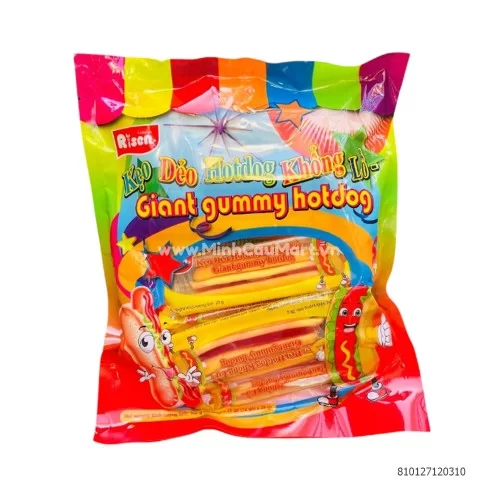 Kẹo dẻo gummy hotdog khổng lồ 336g