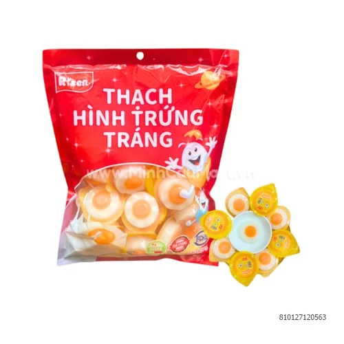 Thạch hình trứng tráng 800g Risen                                                                                                                                                                                                                         