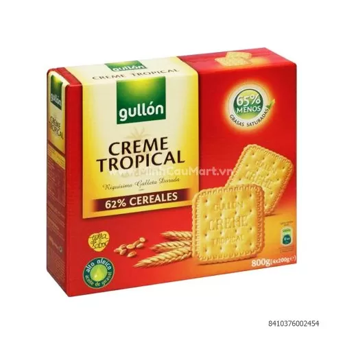 Bánh quy kem Tropical 800g hộp quà tặng 
