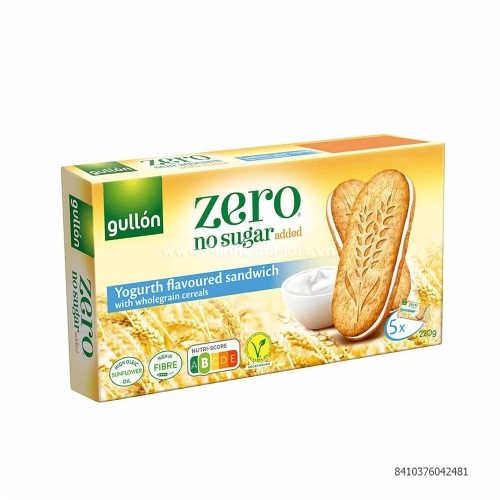Bánh ăn kiêng Gullón vị sữa chua không đường - hộp 220g Bánh ăn kiêng Gullón vị sữa chua không đường - hộp 220g