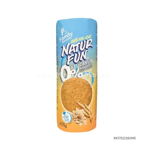 Bánh quy yến mạch Natur Fun không thêm đường hiệu FAMILY BISUITS 425g                                                                                                                                                                                     
