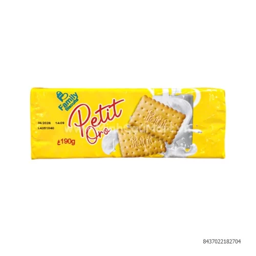 Bánh quy Petit Oro  hiệu  FAMILY BISUITS 190g             Bánh quy Petit Oro  hiệu  FAMILY BISUITS 190g