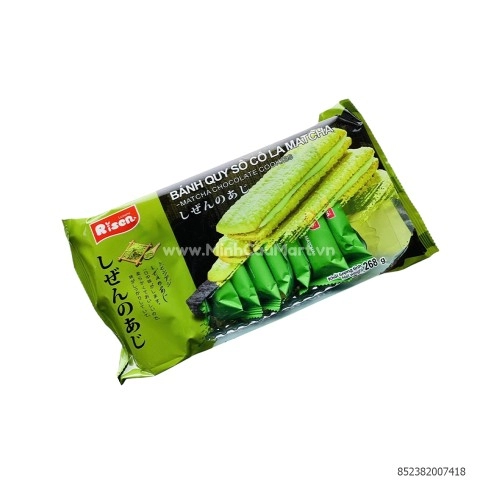 Bánh quy risen sô cô la matcha 268gr Bánh quy risen sô cô la matcha 268gr