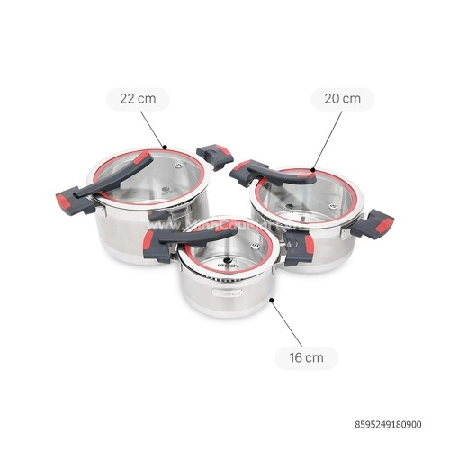 Bộ nồi Elmich Milano EL 8090(16.20.22) Bộ nồi Elmich Milano EL 8090(16.20.22)
