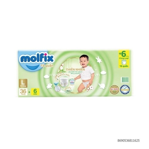 Tã quần Molfix M42,L38,,Xl34,XXl30 Tã quần Molfix M42,L38,,Xl34,XXl30