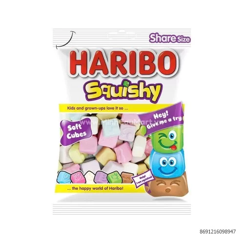 Kẹo dẻo Haribo Squishy Đức 80g 