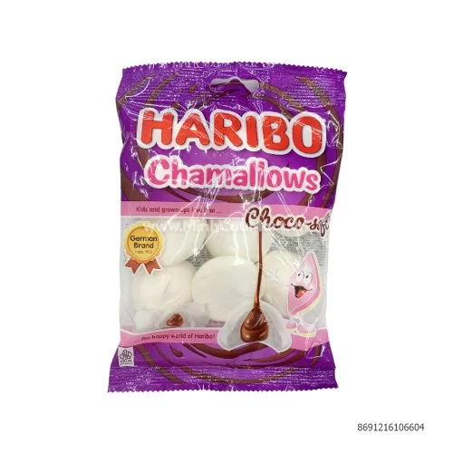 Kẹo xốp Chamallows nhân socola Haribo                                                                                                                                                                                                               