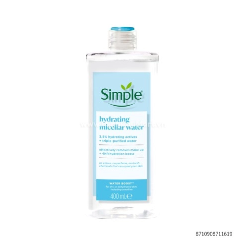 Simple nước tẩy trang cấp ẩm 400ML
