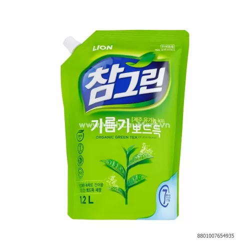 Nước rửa chén HQ trà xanh 1.2l  Nước rửa chén HQ trà xanh 1.2l
